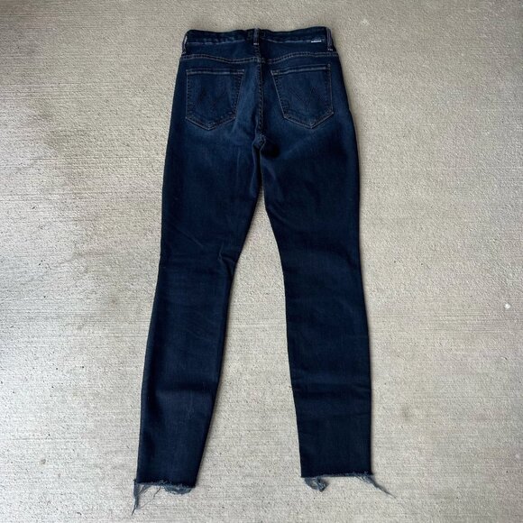 Mother Women’s High Waisted Looker Ankle Skinny Jeans Dark Gray Wash Size 26 - Picture 2 of 6
